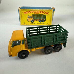 Vintage Matchbox Lesney Series No.4 Stake Truck Die-Cast Toy Model r0622